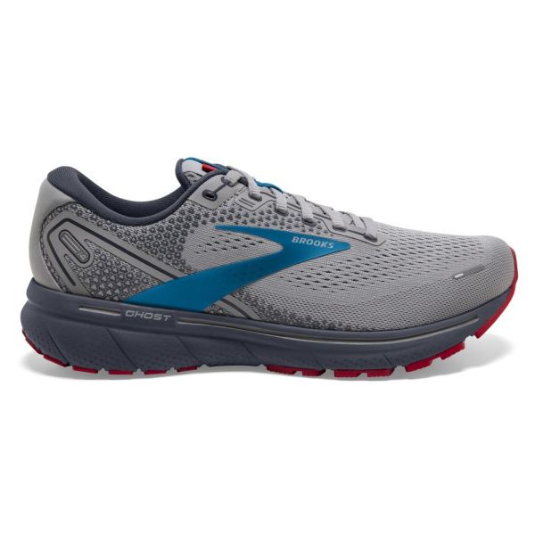 Brooks Shoes - Ghost 14 Grey/Blue/Red