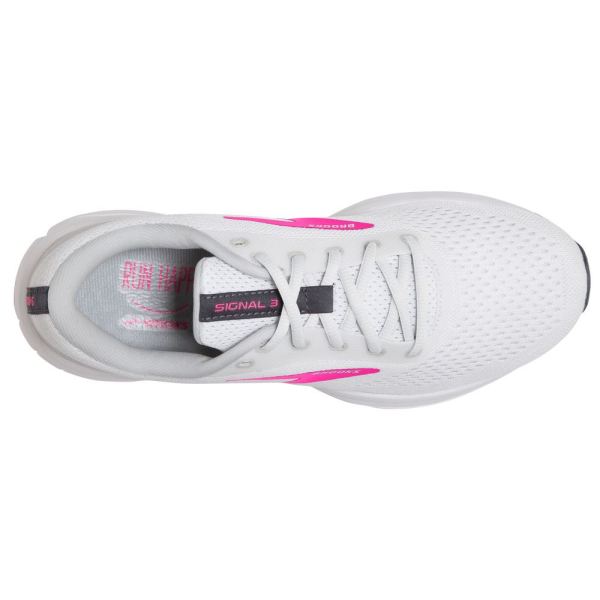 Brooks Shoes - Signal 3 White/Pink/Ombre Blue            