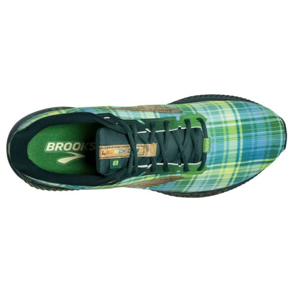 Brooks Shoes - Launch 8 GTS Fern Green/Metallic Gold/Deep Teal            