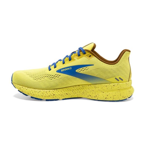 Brooks Shoes - Launch 8 Golden Kiwi/Pale Banana/Victoria Blue            