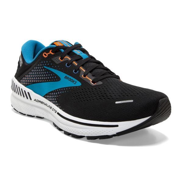 Brooks Shoes - Adrenaline GTS 22 Black/Blue/Orange            