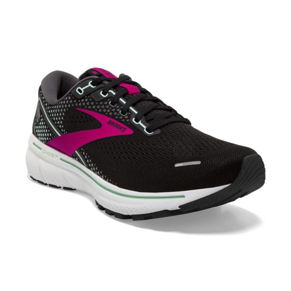 Brooks Shoes - Ghost 14 Black/Pink/Yucca            