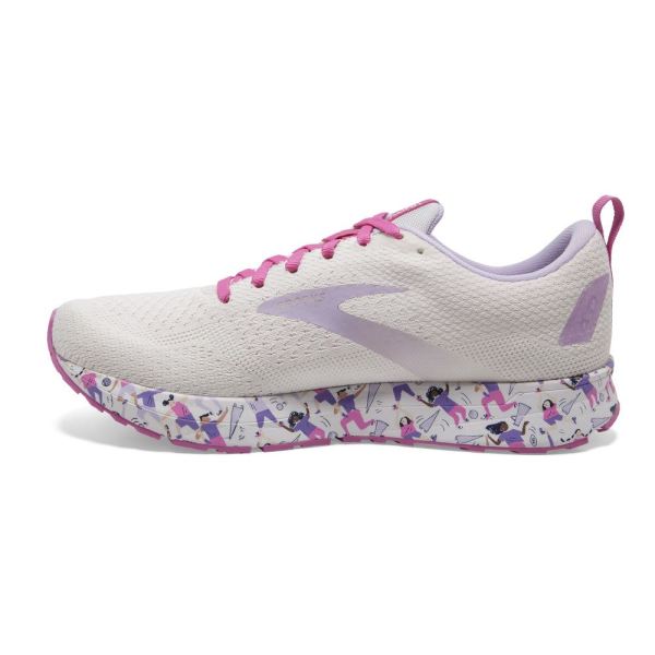 Brooks Shoes - Revel 4 White/Lilac/Pink            
