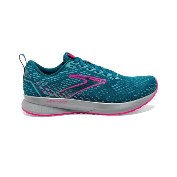 Brooks Shoes - Levitate 5 Blue/Porcelain/Pink