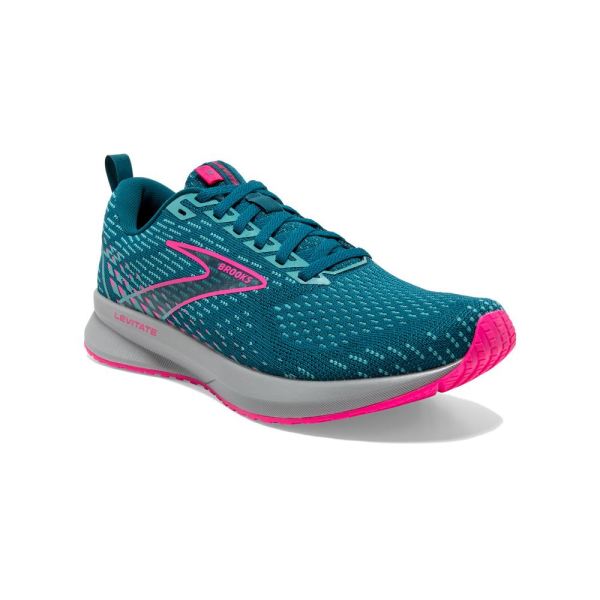 Brooks Shoes - Levitate 5 Blue/Porcelain/Pink            