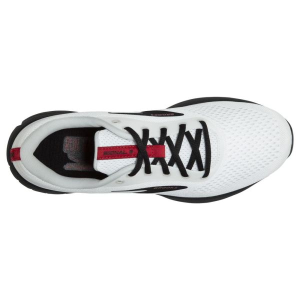 Brooks Shoes - Signal 3 White/Black/Red            