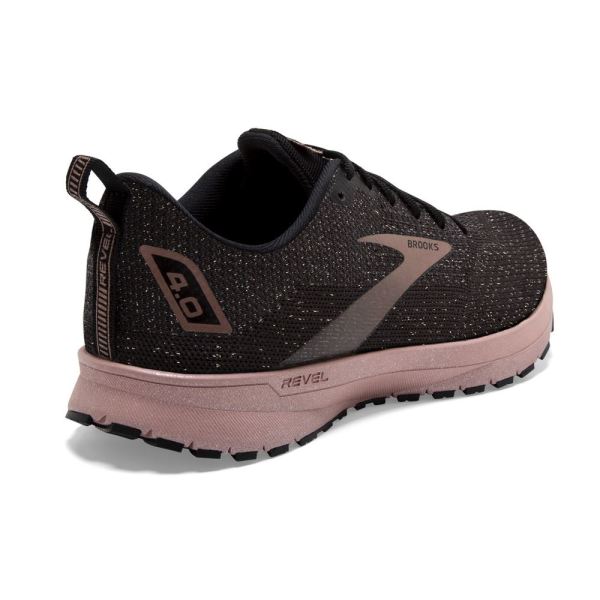 Brooks Shoes - Revel 4 Black/Ebony/Rose Gold            