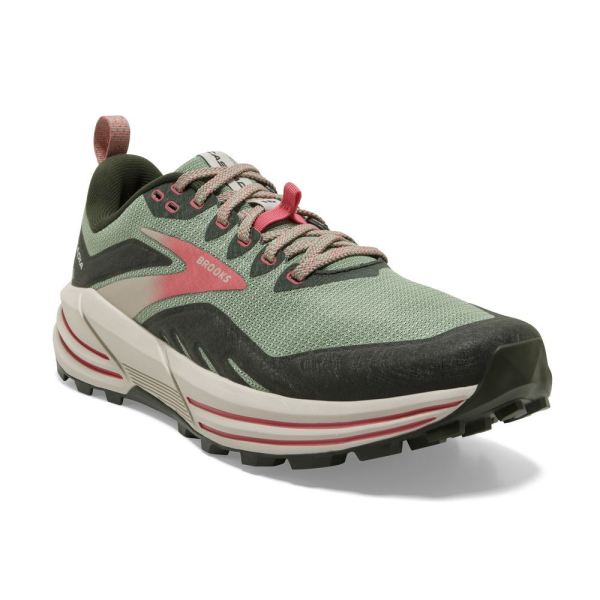 Brooks Shoes - Cascadia 16 Basil/Duffel Bag/Coral            