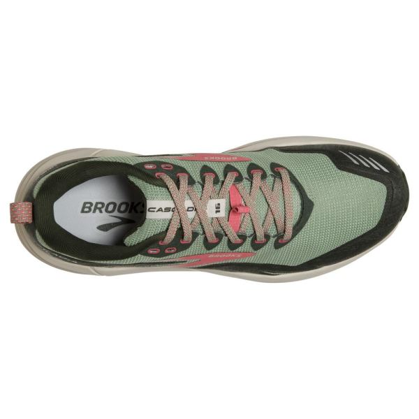 Brooks Shoes - Cascadia 16 Basil/Duffel Bag/Coral            