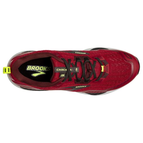 Brooks Shoes - Cascadia 15 Samba Red/Brick/Black            