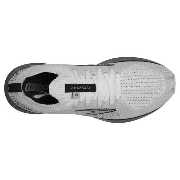 Brooks Shoes - Levitate StealthFit 5 White/Grey/Black            