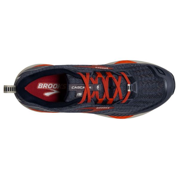 Brooks Shoes - Cascadia 15 Navy/Orange/Pelican            