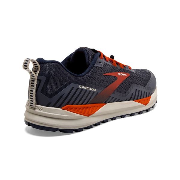 Brooks Shoes - Cascadia 15 Navy/Orange/Pelican            