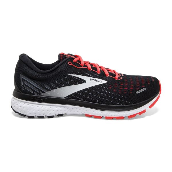 Brooks Shoes - Ghost 13 Black/Ebony/Coral