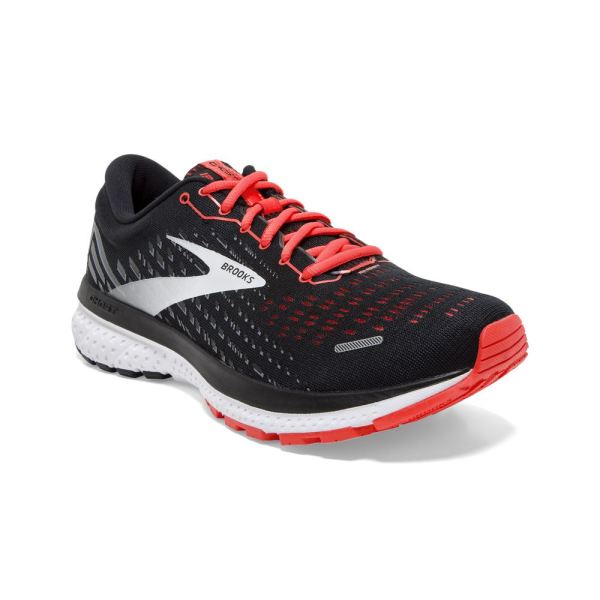 Brooks Shoes - Ghost 13 Black/Ebony/Coral            