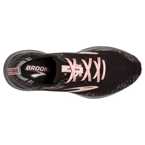 Brooks Shoes - Levitate 4 Black/Grey/Coral Cloud            