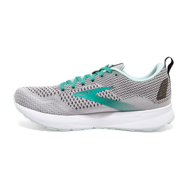 Brooks Shoes - Revel 4 Grey/Fair Aqua/Black            