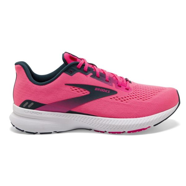 Brooks Shoes - Launch 8 Pink/Raspberry/Navy