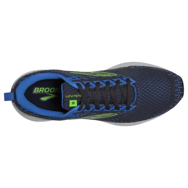 Brooks Shoes - Levitate GTS 5 India Ink/Blue/Green Gecko            