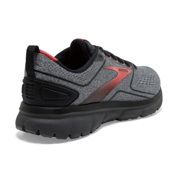 Brooks Shoes - Transmit 3 Alloy/Black/High Risk Red            