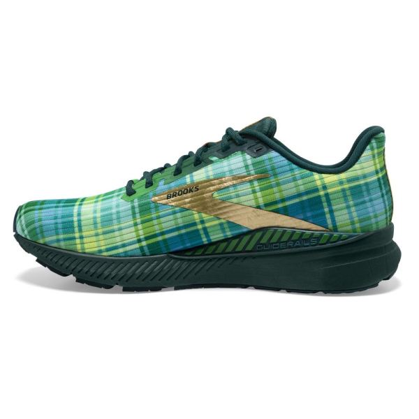 Brooks Shoes - Launch 8 GTS Fern Green/Metallic Gold/Deep Teal            