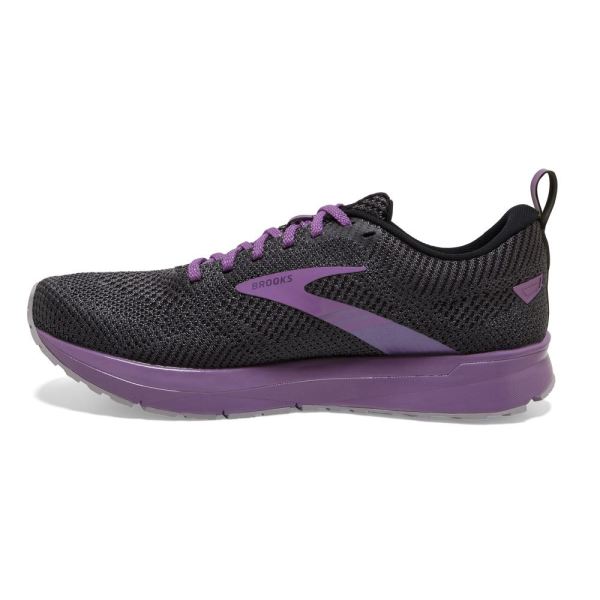 Brooks Shoes - Revel 5 Black/Ebony/Pale Pansy            