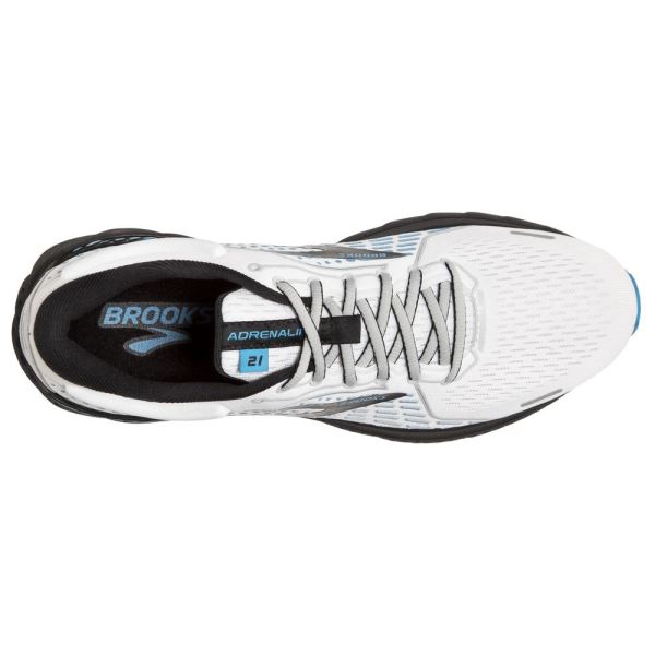 Brooks Shoes - Adrenaline GTS 21 White/Grey/Atomic Blue            