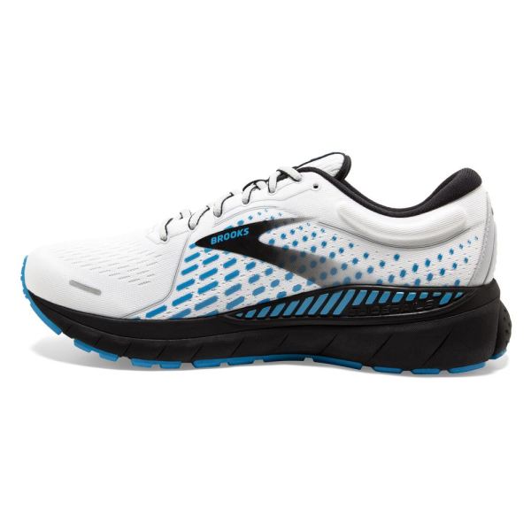 Brooks Shoes - Adrenaline GTS 21 White/Grey/Atomic Blue            