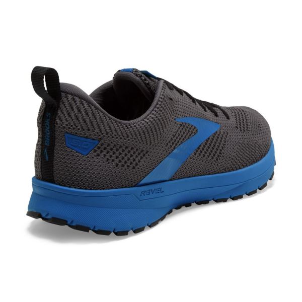 Brooks Shoes - Revel 5 Black/Grey/Blue            