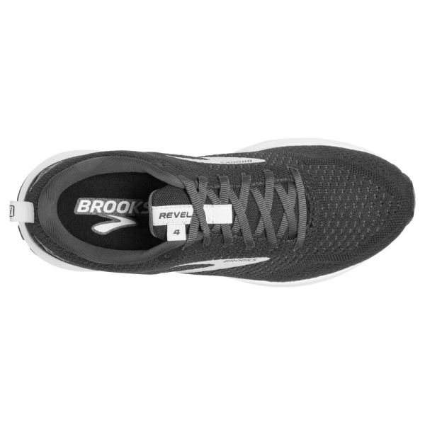 Brooks Shoes - Revel 4 Black/Oyster/Silver            