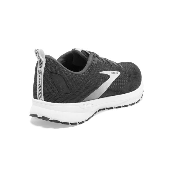 Brooks Shoes - Revel 4 Black/Oyster/Silver            