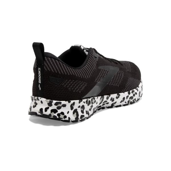 Brooks Shoes - Revel 5 Black/White/Silver            