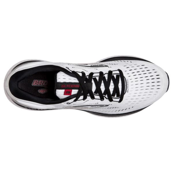 Brooks Shoes - Glycerin 19 White/Black/Red            