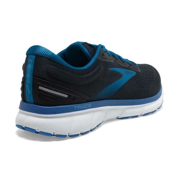 Brooks Shoes - Trace Black/Vivid Blue/Persimmon Orange            