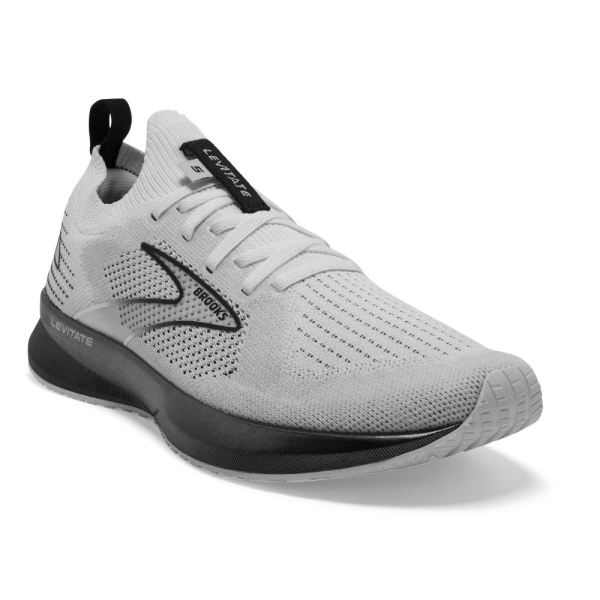 Brooks Shoes - Levitate StealthFit 5 White/Grey/Black            