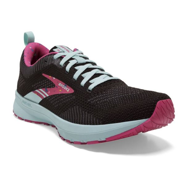 Brooks Shoes - Revel 5 Black/Beetroot/Plume            