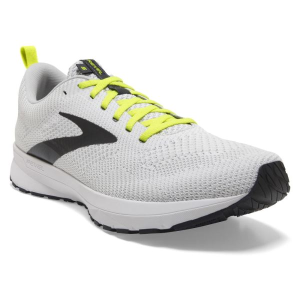 Brooks Shoes - Revel 5 White/Oyster/India Ink            