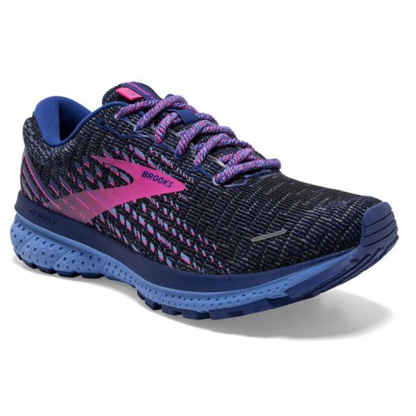 Brooks Shoes - Ghost 13 Ebony/Blue/Pink            