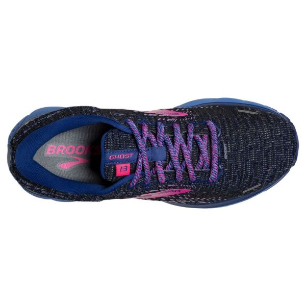 Brooks Shoes - Ghost 13 Ebony/Blue/Pink            