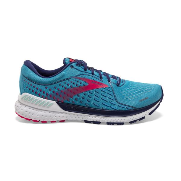 Brooks Shoes - Adrenaline GTS 21 Horizon/Blue Ribbon/Pink