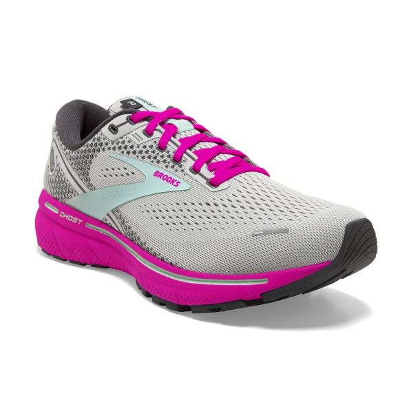 Brooks Shoes - Ghost 14 Oyster/Yucca/Pink            