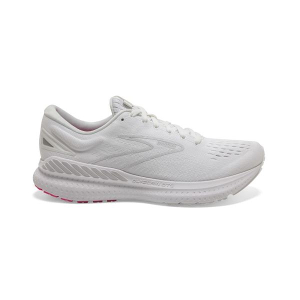 Brooks Shoes - Glycerin GTS 19 White-Pink/Luna Rock