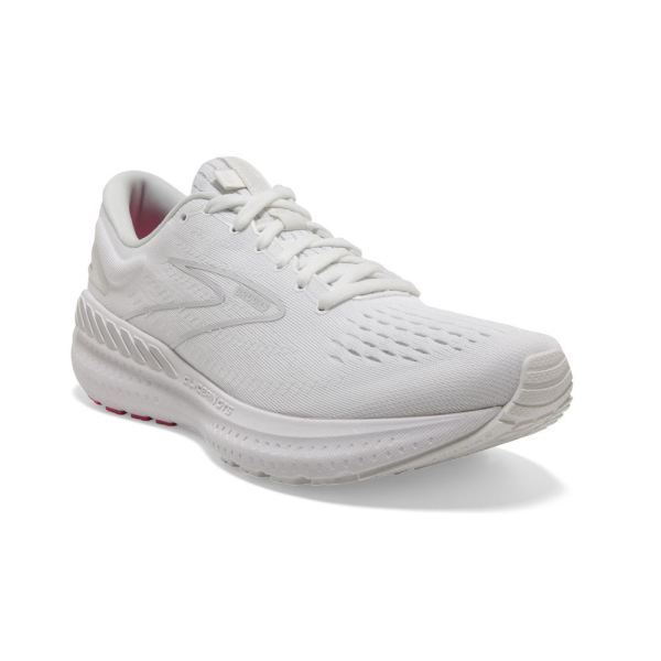 Brooks Shoes - Glycerin GTS 19 White-Pink/Luna Rock            