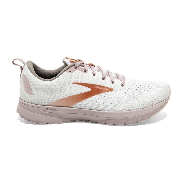 Brooks Shoes - Revel 4 White/Hushed Violet/Copper