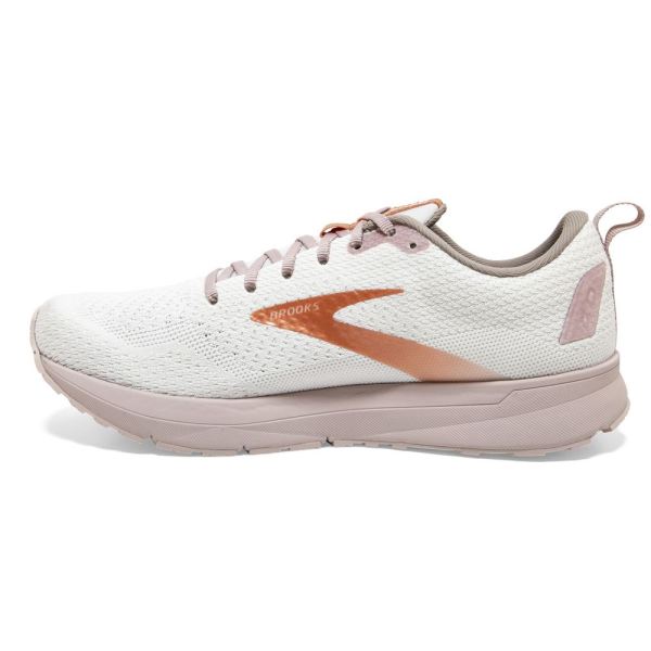 Brooks Shoes - Revel 4 White/Hushed Violet/Copper            