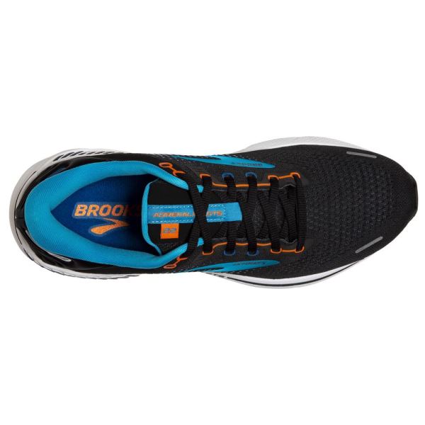 Brooks Shoes - Adrenaline GTS 22 Black/Blue/Orange            