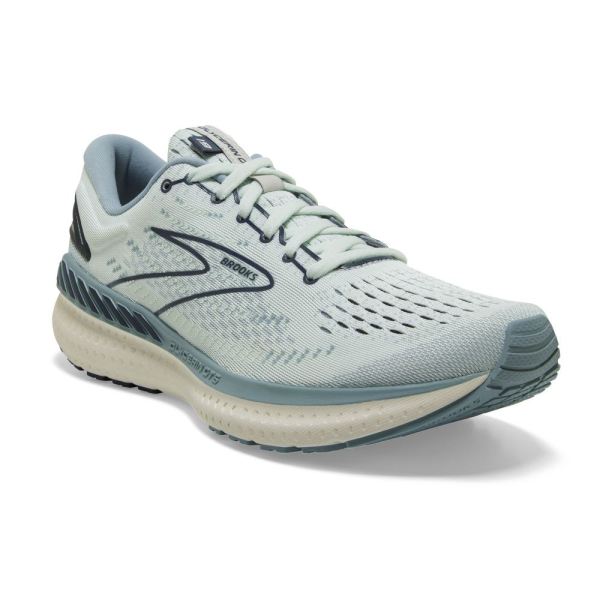 Brooks Shoes - Glycerin GTS 19 Aqua Glass/Whisper White/Navy            