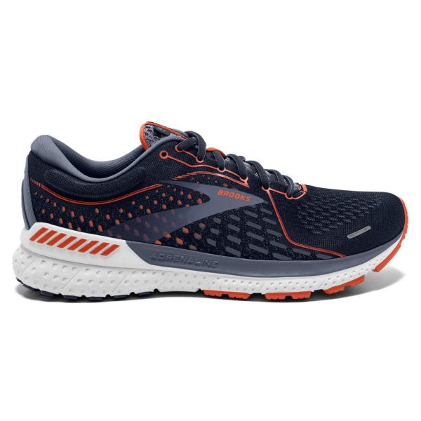 Brooks Shoes - Adrenaline GTS 21 Navy/Red Clay/Gray