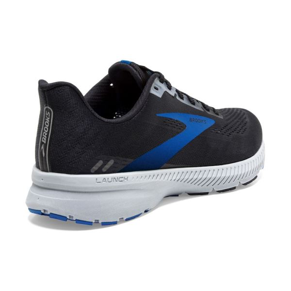 Brooks Shoes - Launch 8 Black/Grey/Blue            