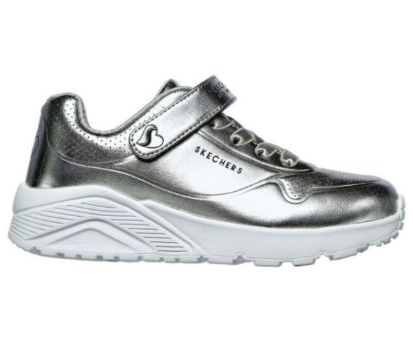 Skechers Girls' Uno Lite - Chrome Steps